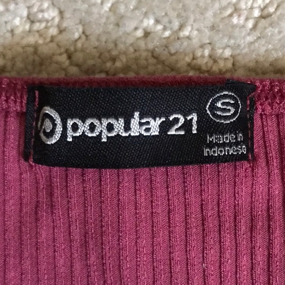 Plum Ruched Two-Piece Set - Picture 6 of 7